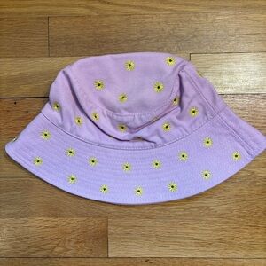 Urban Outfitters Embroidered Icon Floral Lilac Boho Bucket Hat